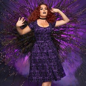 pinup couture diana deadly damask dress